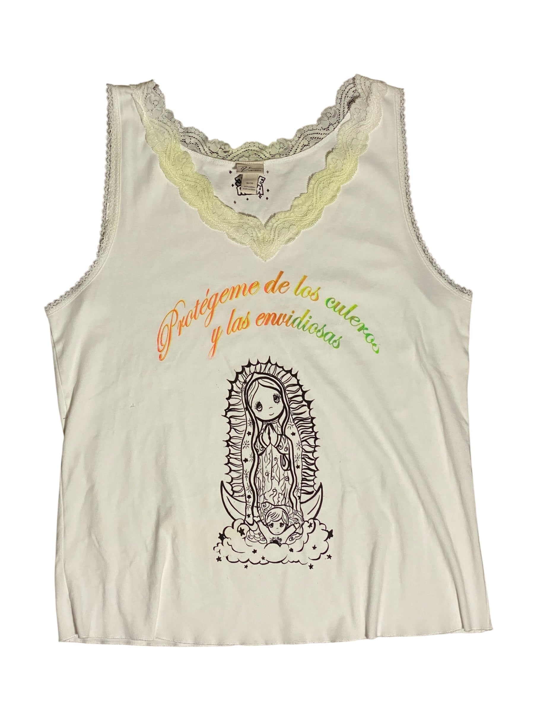 Virgencita Lace Tank Top
