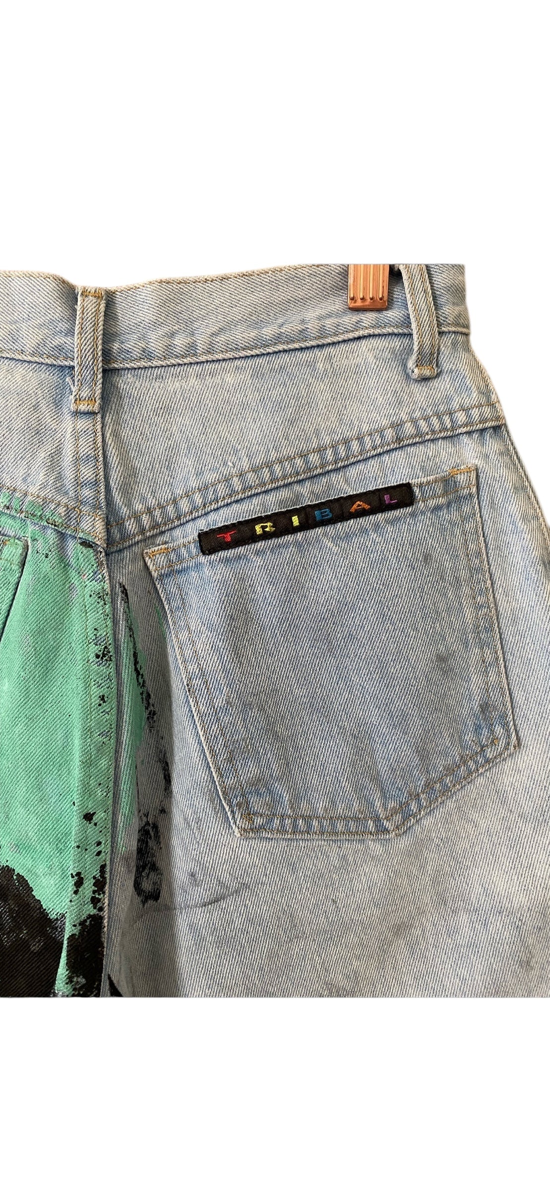 High Waist Heart Skull shorts