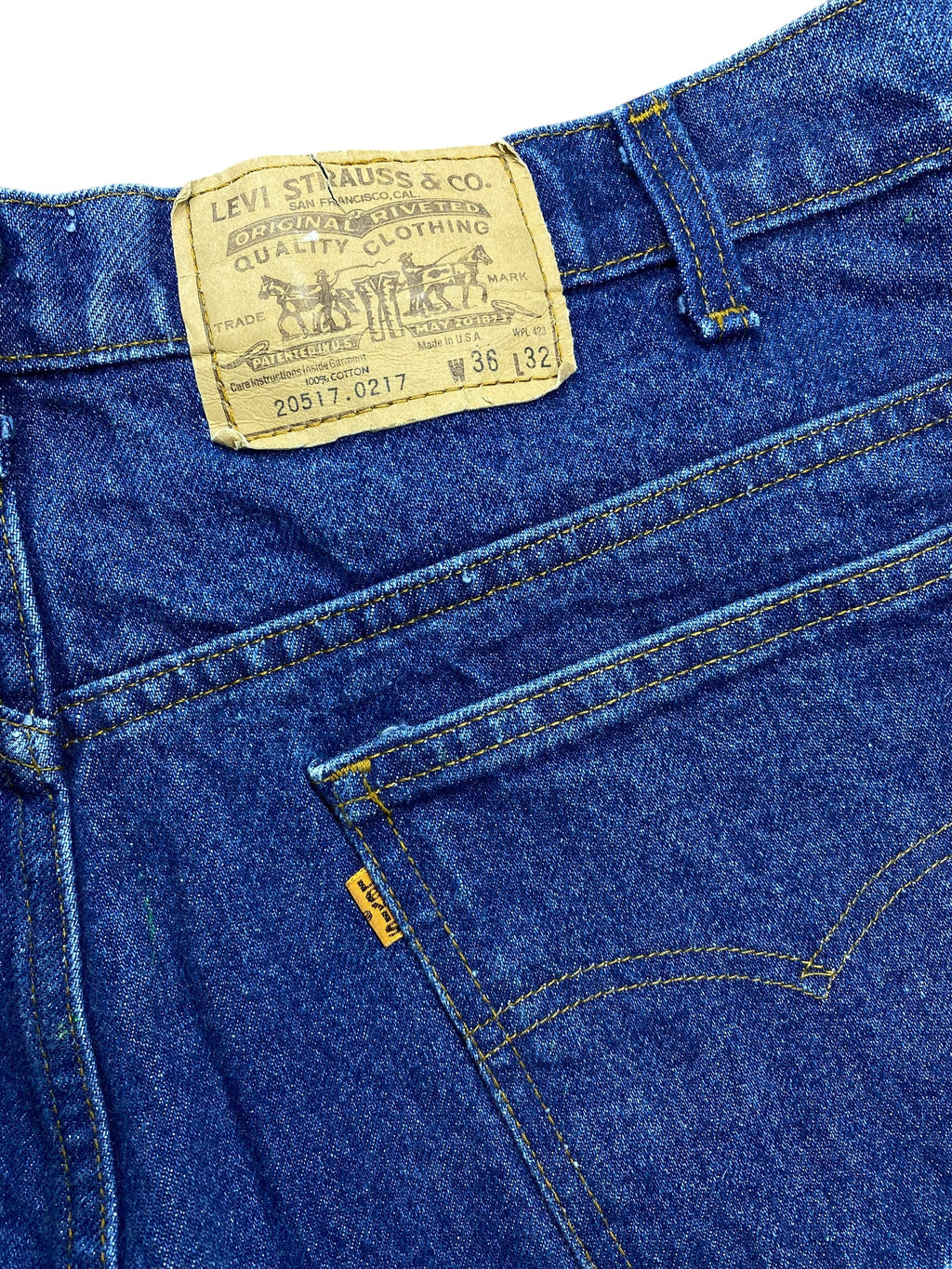 Animal Print Orange Tab Levi’s Jeans