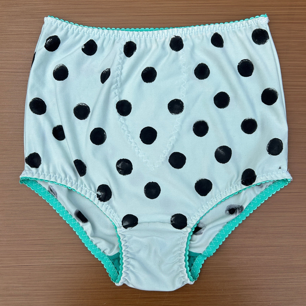 Aqua Polka Dot Panties