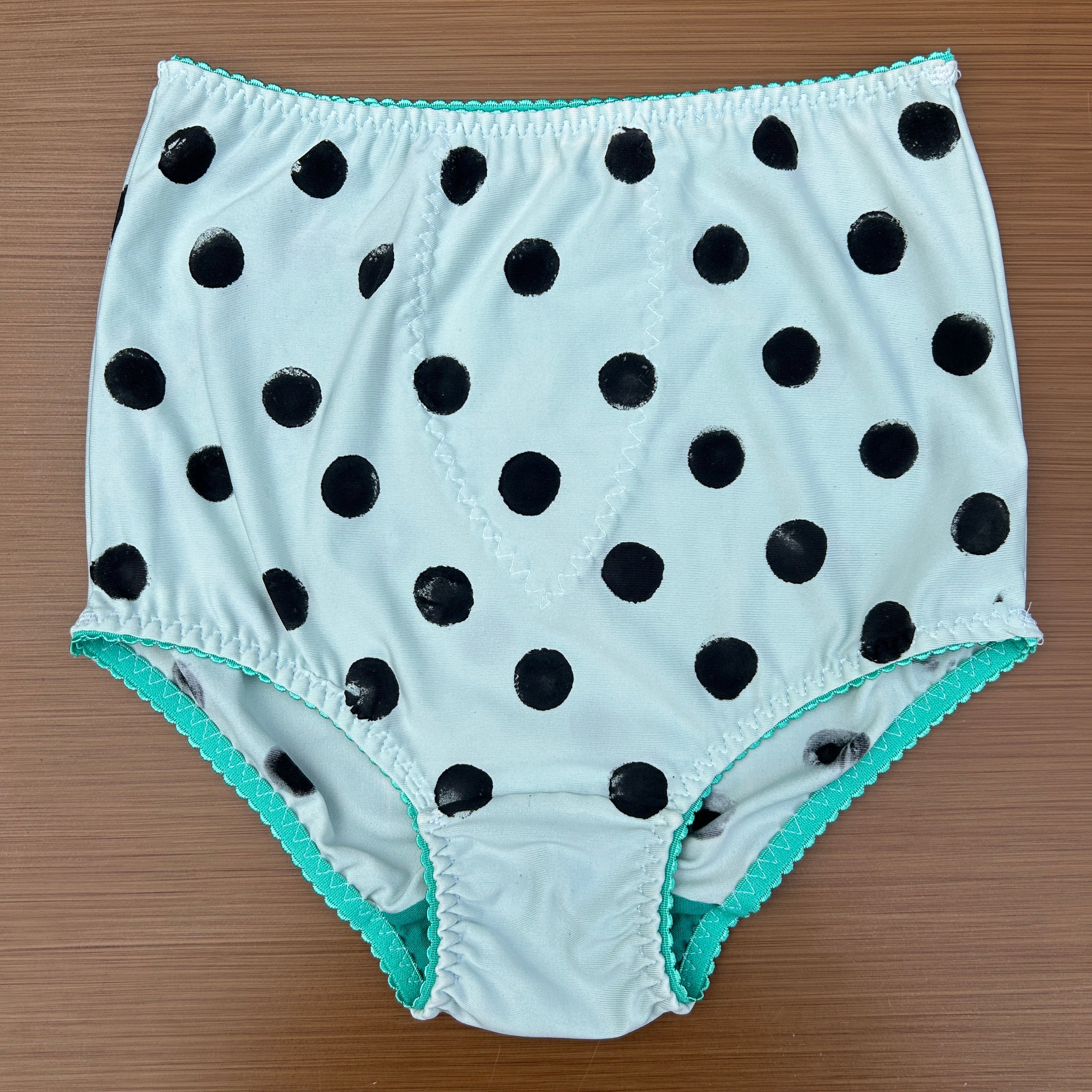 Aqua Polka Dot Panties