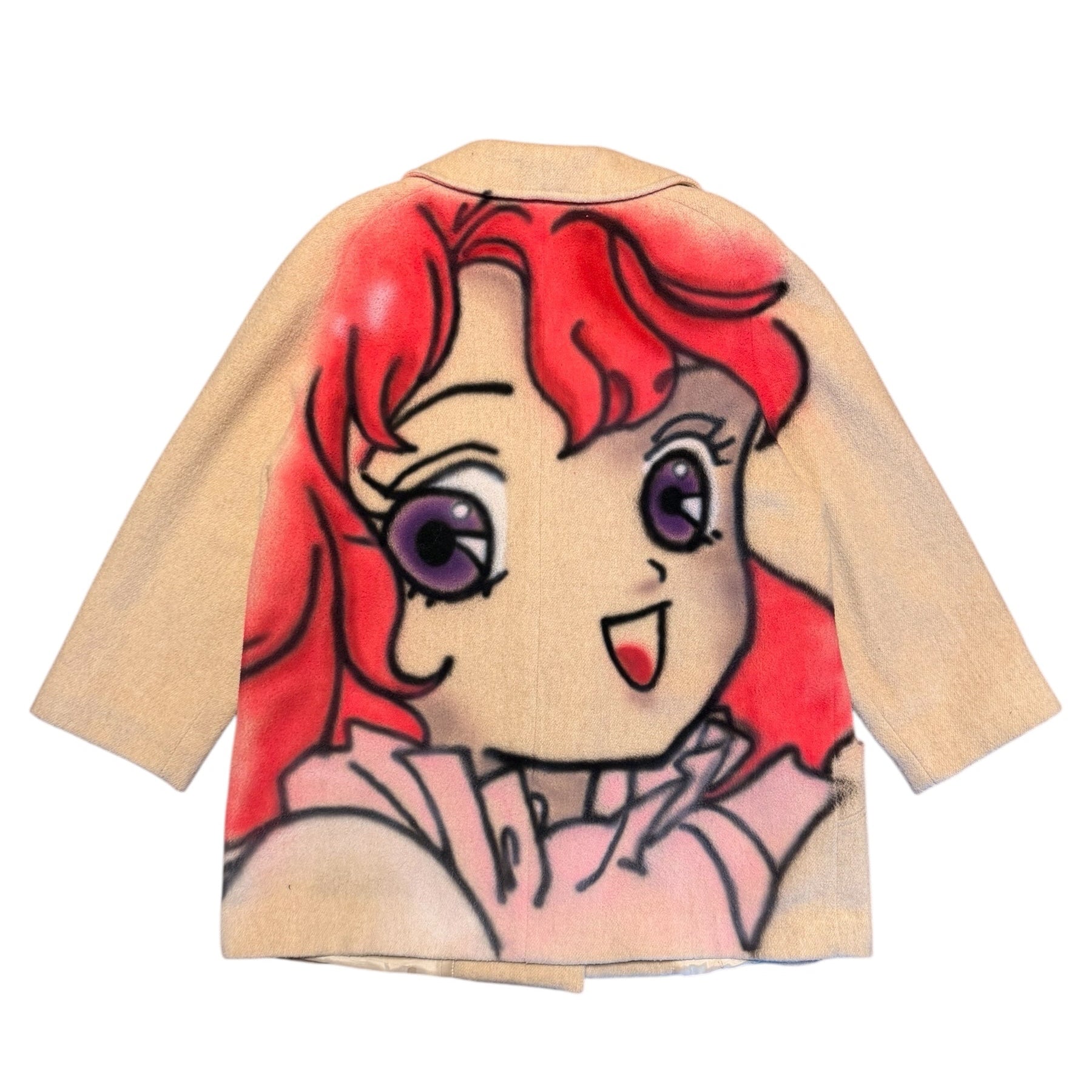 Airbrushed Wool Coat