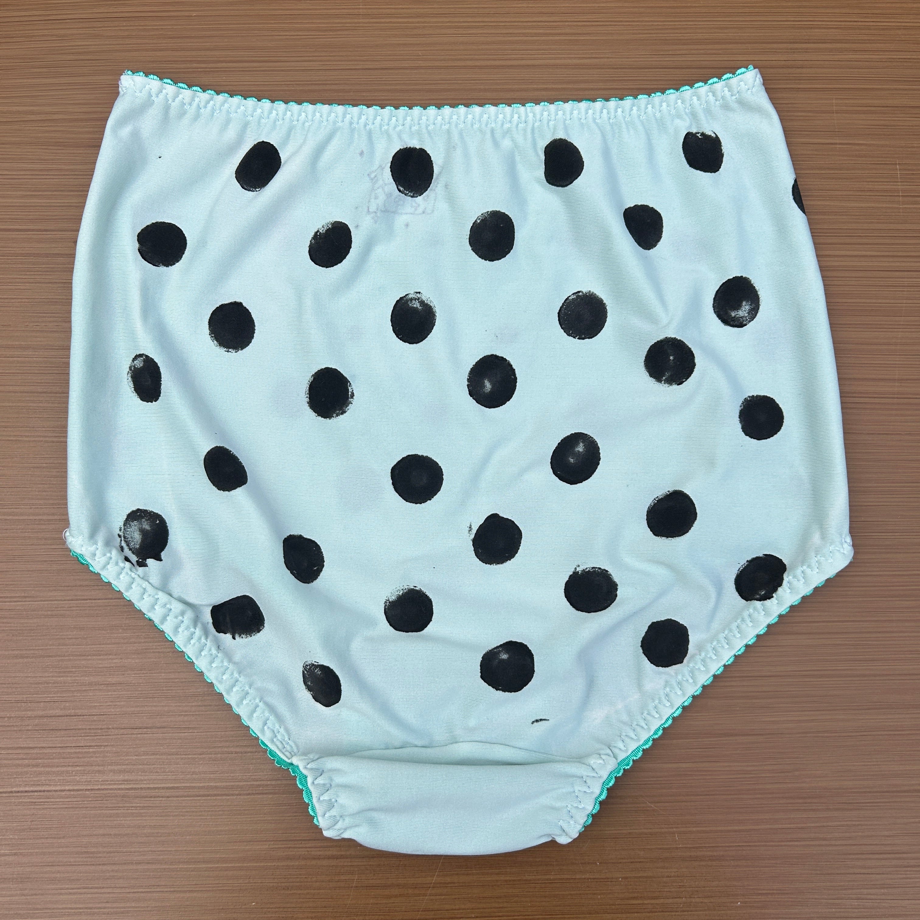 Aqua Polka Dot Panties